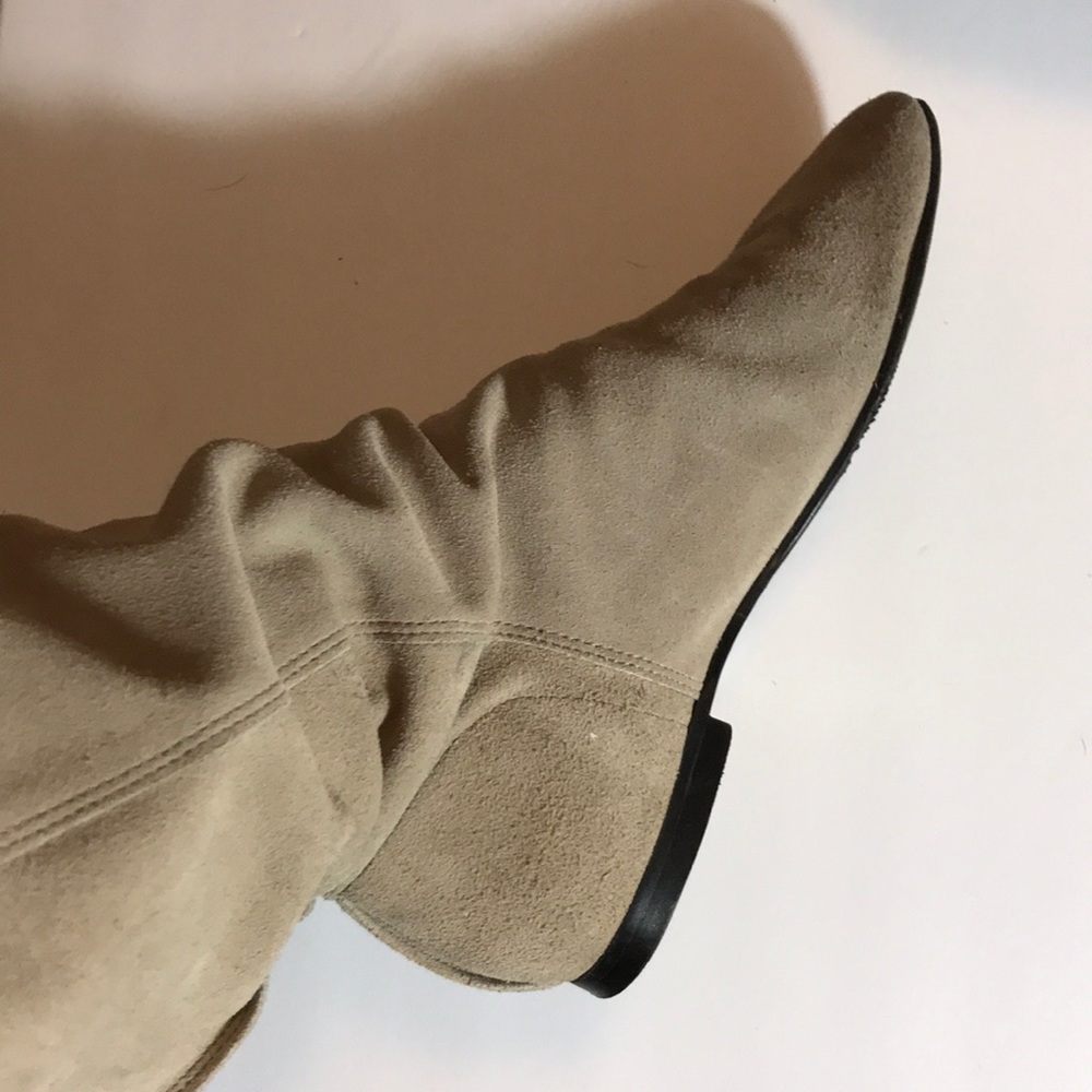 Vintage leather hipster boots